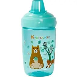 Поильник-непроливайка Курносики с силиконовым носиком 300 мл зеленый (7028 зел)