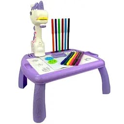 Дитячий столик для малювання G-Toys Єдиноріг з проектором та фломастерами (Art Set-6) - мініатюра 2