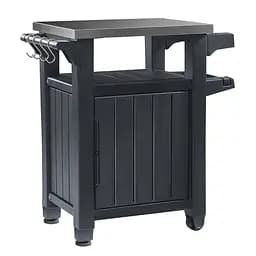 Стіл-буфет садовий для барбекю Keter Unity антрацит 105 л