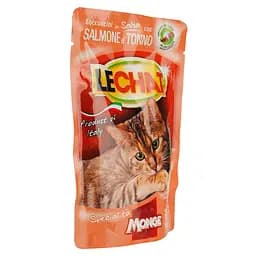 Вологий корм для кішок Monge LC Cat Wet Adult в соусі з тунцем та лососем 100 г (70001380) - мініатюра 2