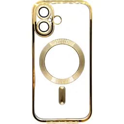 Чохол-накладка BeCover TPU Chrome Case (MagSafe) для Apple iPhone 16 Plus Gold (712076)