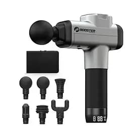 Перкусійний масажер тригерних точок Booster M2 (M2-A) на 24V Massage Gun 2500 мАч (6 насадок)