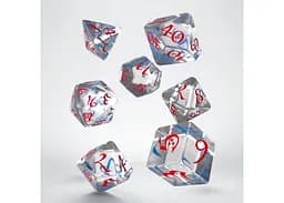 Набір кубиків Classic RPG Translucent & blue-red Dice Set , 7 шт. (SCLE03) - мініатюра 2
