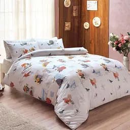 Комплект постельного белья TAC Lenny Red Евро Разноцветный 000230105