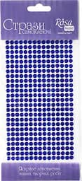 Стразы самоклеящиеся Синие 5мм 375шт Rosa Talent