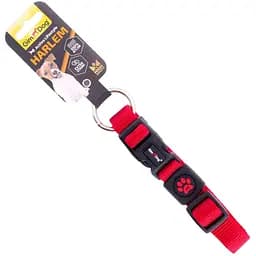 Нашийник для собак GimDog Harlem, нейлон, 35-51х2 см, червоний