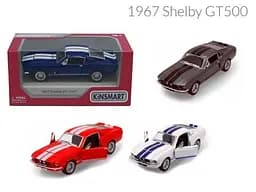 Металева інерційна легкова модель Shelby GT-500 1957 5", відкриваються двері (В асортименті) - мініатюра 3