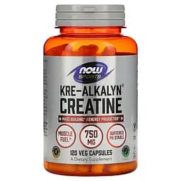 Креатин Sports Kre-Alkalyn Creatine, 120 капсул NOW 000299392