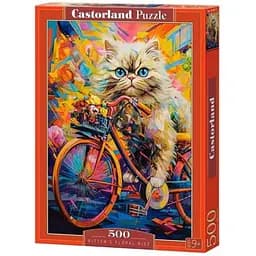 Пазл Castorland puzzle Цветочная прогулка котенка, 500 эл. (B-54015)