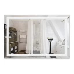 Дзеркало Qtap Mideya 1200x800 (DC-F613) з LED-підсвічуванням та антизапотіванням QT2078F613W, Білий