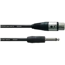 Микрофонный кабель Cordial Jack 6.3 Mono - XLR Female 5м CFM 5 FP