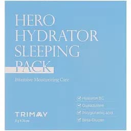 Маска для обличчя Trimay Hero Hydrator нічна 3 г х 20 шт.