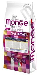 Сухий корм MONGE BWILD CAT LOW GRAIN Низькозерновий для дорослих кішок з м'ясом зайця 10 кг