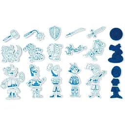 Набор штампов Janod Рыцари, 30 шт. (J07798)