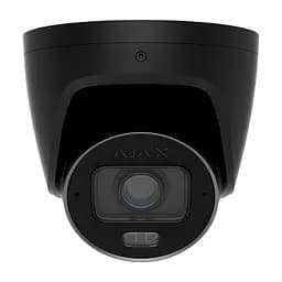 IP-відеокамера 5Mp Ajax TurretCam HLVF (5 Mp) Black f=2.8-12mm, ІЧ+LED-підсвічування, з мікрофоном (26-00710)