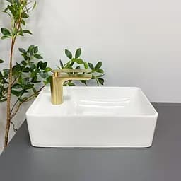 Умивальник VBI Lecco white накладний VBI-015603, Білий - мініатюра 3