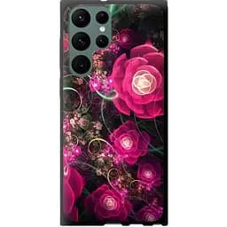 Чохол EndorPhone чорний Samsung Galaxy S22 Ultra Абстрактні квіти 3 (850b-2500-26985)