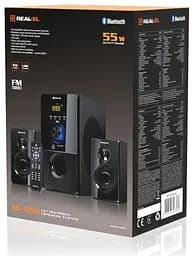 Колонки 2.1 M-555 Black сателіти 2 x 12.5 Вт REAL-EL teh0021008 - мініатюра 7