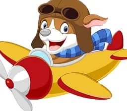 Набір для розпису по номерах Песик у літаку, Strateg, 30x40 см, SS6733