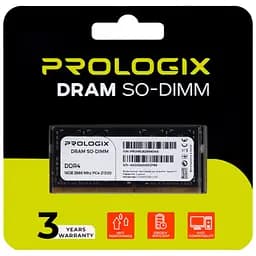 Модуль пам'яті для ноутбука SoDIMM DDR4 16GB 2666 MHz Prologix (PRO16GB2666D4S) - мініатюра 4