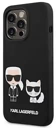 Чехол Karl Lagerfeld MagSafe Liquid SilicOne Karl and Choupette для iPhOne 14 Pro Max Black