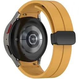 Ремінець для Samsung Galaxy Watch 4 Classic 42mm - жовто-гірчичний ширина кріплення 20мм силікон Watchbands Cls-black (W33-5WB62202667)