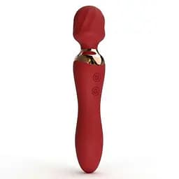 Двосторонній вібратор "Night Stories" з USB-зарядкою Червоний