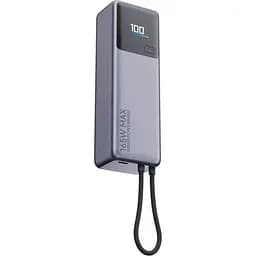 Зовнішній АКБ Xiaomi 10000mAh 165W Integrated Cable із вбудованим кабелем (BHR9361GL) сірий - мініатюра 2