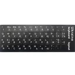 Наклейки на клавиатуру матовые антискользящие 11 x 13 мм