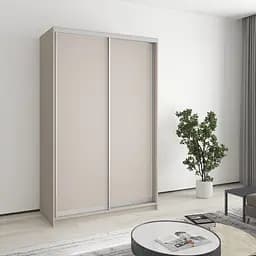 Шафа-купе дводверна MebelStar Стандарт AL 2ДСП 130x60x210 см Кашемір (MBS-2327)