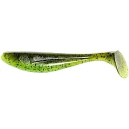 Силікон FishUP Wizzle Shad 5" #204 Green Pumpkin/Chartreuse (4 шт/уп)