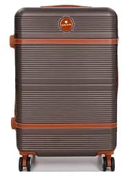 Валіза середня M ABS-пластик Worldline Airtex 629 67×45×27см 74л Коричнева - мініатюра 3