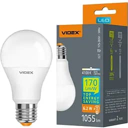 Лампа LED Videx A60h 6.2W E27, 4100K (VL-A60h-62274)