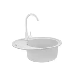 Кухонна мийка Kroner KRP Komposit GRA-6250 (CV027415) - мініатюра 4