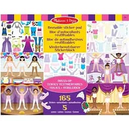Набір багаторазових наліпок Melissa & Doug Одягни ляльку (SM93209/6829)
