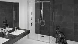 Душова кабіна Rea Nixon 100x150 L chrome REA-K5014 + REA-K5008, Хром, Ліва, прозорий, хром - мініатюра 3