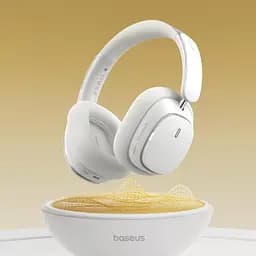 Накладні бездротові навушники Baseus Bowie H1 Pro Noise-Cancellation (A00050601) Moon White - мініатюра 2