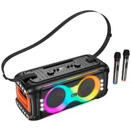 Портативна акустика Hoco HA9 Kayman dual-mic outdoor BT5.4 40W караоке з 2 мікрофонами бездротова
