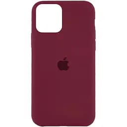 Чохол Silicone Case AA для Apple iPhone 11 Pro 5.8" Бордовий / Plum