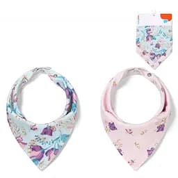 Нагрудник-платок BabyOno Цветочки 2 шт. (879/16)