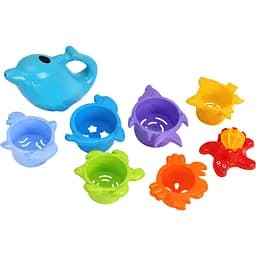 Набор для ванной ТехноК Пирамидка с синей лейкой (7396)