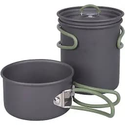 Набор посуды Bo-Camp Explorer Hard Anodized Anthracite/Green 2 предмета (2200240)