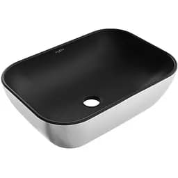 Умывальник Mexen Rita silver black matt накладной MEX-21084574, Хром