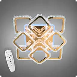 Люстра світлодіодна 517 Dlight 3color з пультом 90Вт Золото (01854)