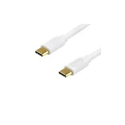 Дата кабель USB-C to USB-C 1.8m 60W 3A QC 3.0 white Atcom (AT-C18)