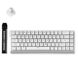 Ігрова дротова магнітна клавіатура Mchose Ace68 / Ice Blue Magnetic Switch / White - мініатюра 2
