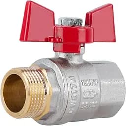 Кран шаровой Thermo Alliance Standart 3/4" ВН прямой, PN40, бабочка SD607NW20PN40