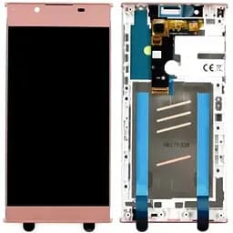 Дисплей Sony G3311 Xperia L1 /G3312 /G3313 рожевий, PRC, з рамкою