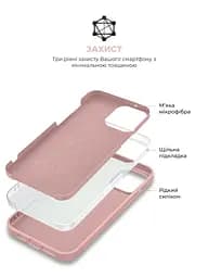 Силиконовый чехол для Apple iPhone 15 Plus, ICON2 Case, розовый, противоударный, панель, защита всего корпуса, матовая поверхность Soft Touch, выступает над дисплеем, совместим с защитными стеклами и пленками, с микрофиброй, ArmorStandart (ARM70517) - мініатюра 6