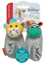 Шкарпетки-брязкальця Infantino Зебра і тигр (206893I) - мініатюра 2
